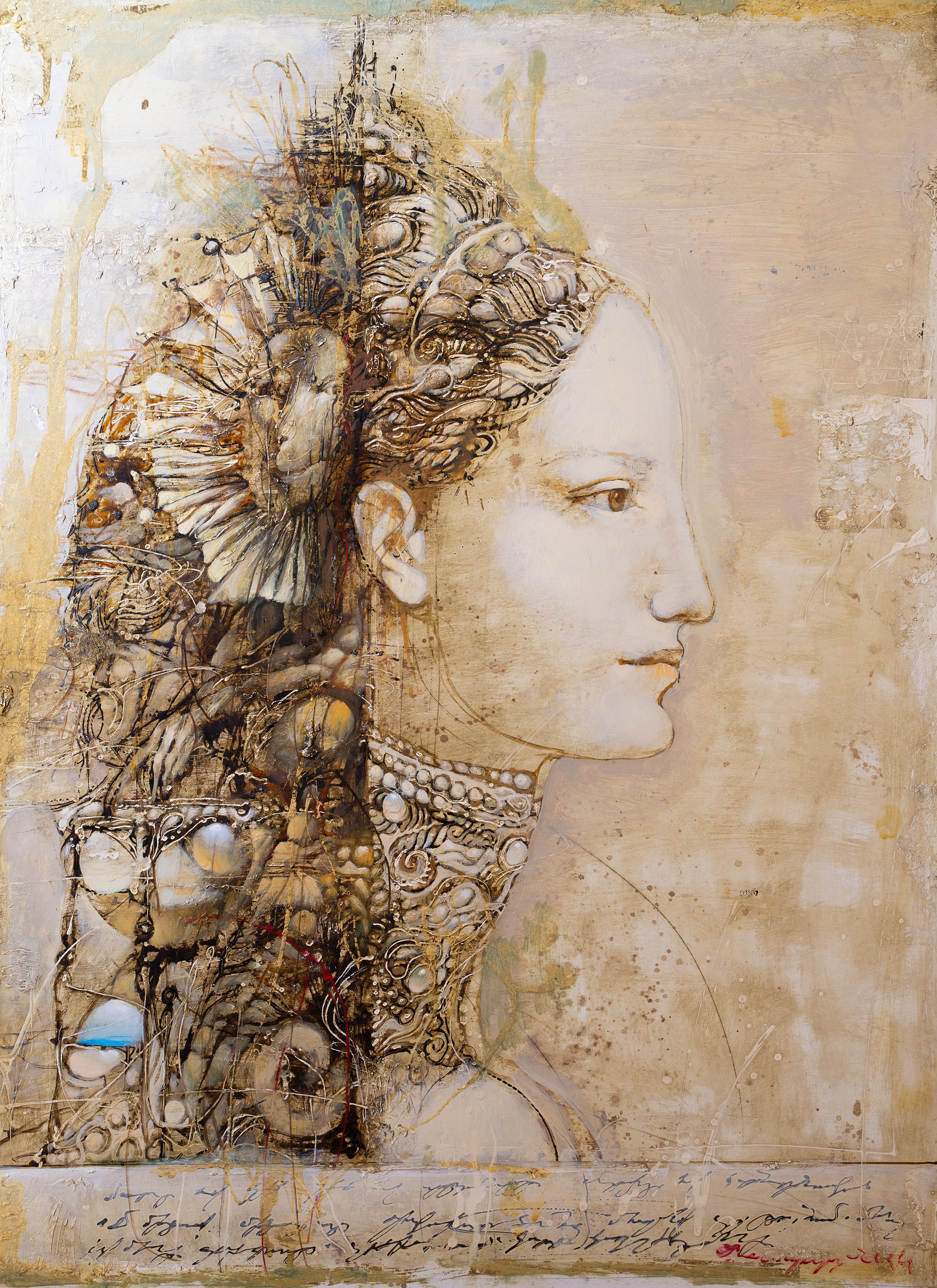 Женщина. Левая часть диптиха - 1, Армен Гаспарян, Купить картину Смешанная техника