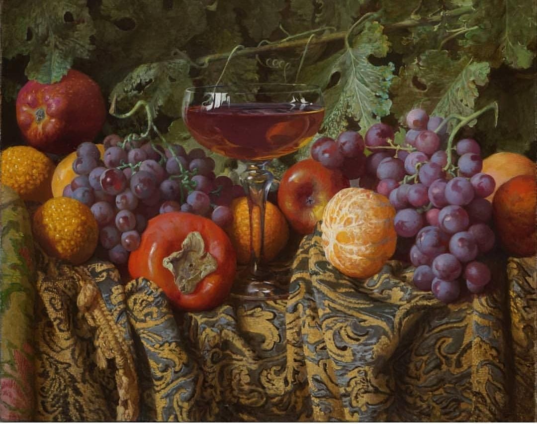 Натюрморт с виноградом - 1, Александр Саидов, Купить картину Масло