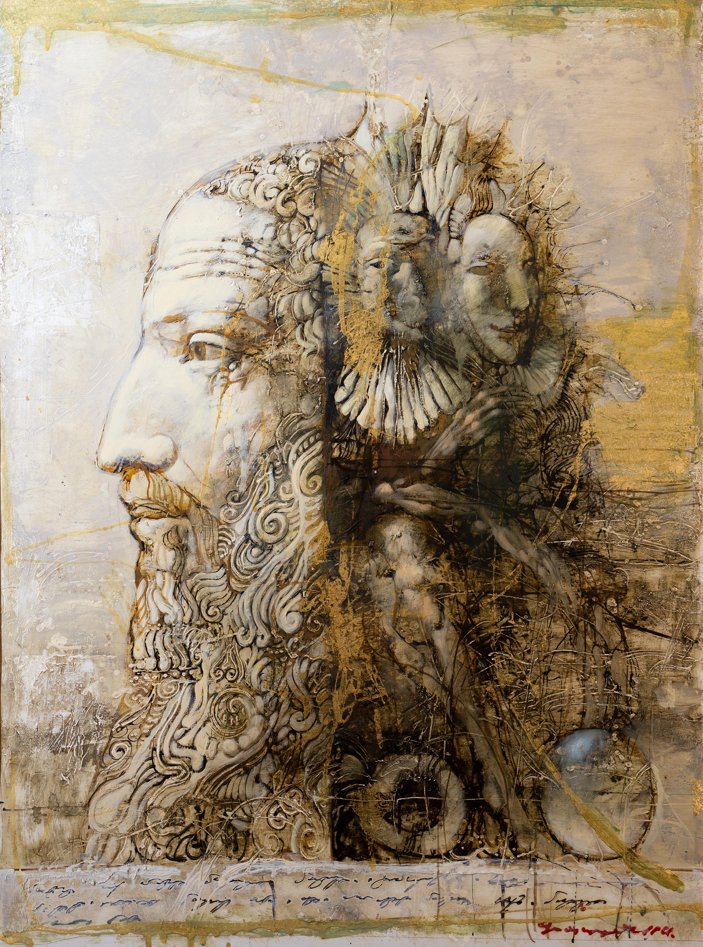 Мужчина. Правая часть диптиха - 1, Армен Гаспарян, Купить картину Смешанная техника